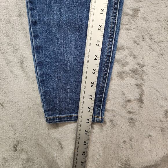 Dip Jeans Womens 10 Blue High Rise Skinny Leg Ankle Stretch Denim Repreve Casual - Picture 11 of 13